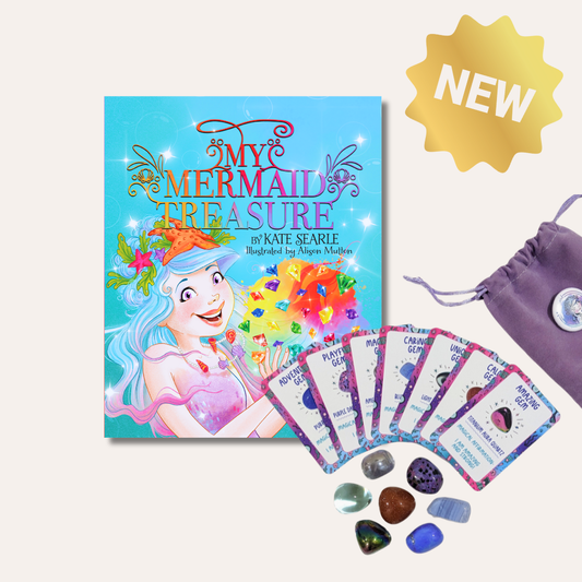 My Mermaid Treasure Book & Gemstone Bundle