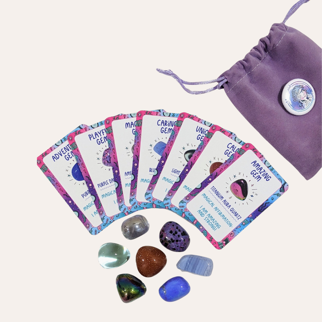 My Mermaid Treasure Book & Gemstone Bundle