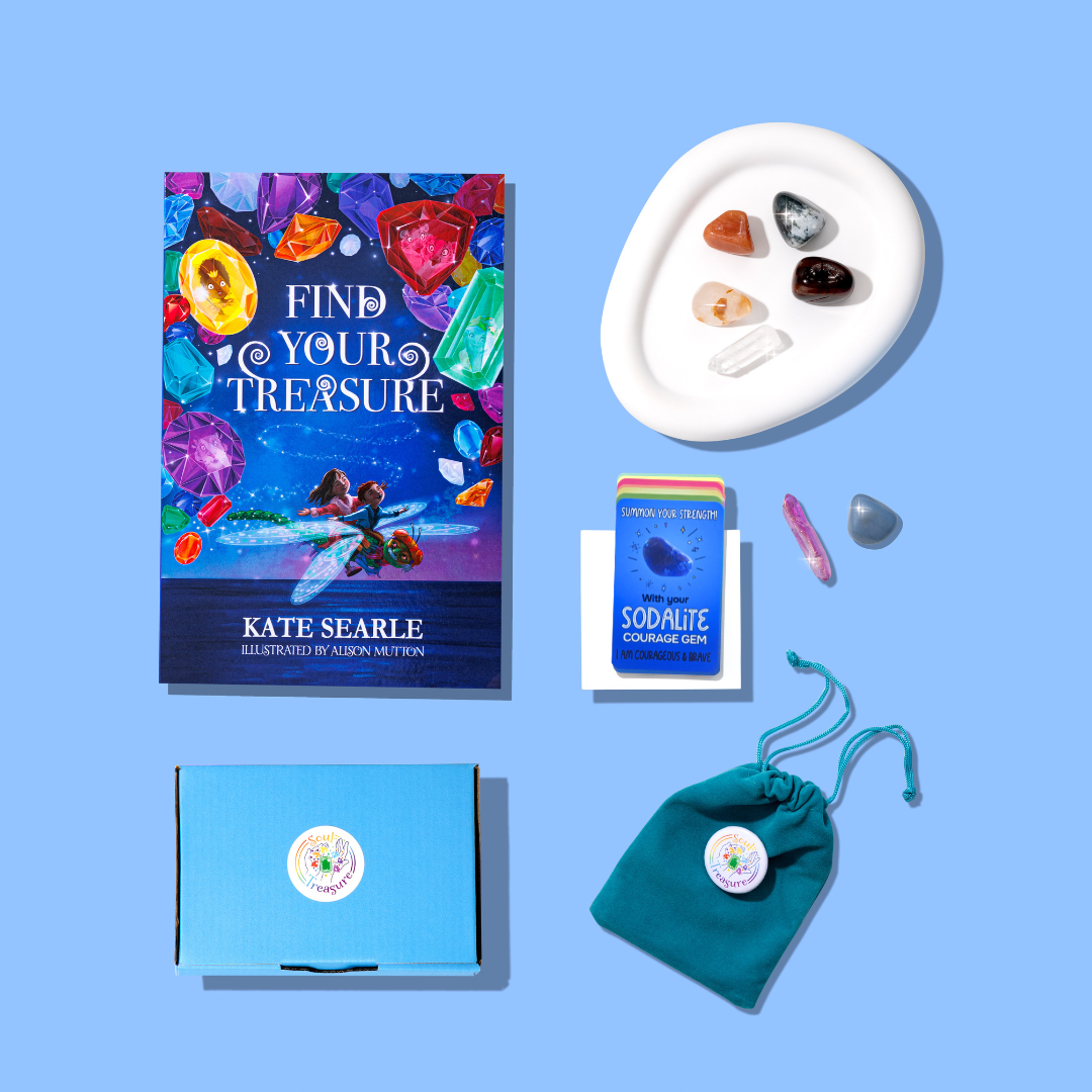 Find Your Treasure Book & Gemstone Bundle