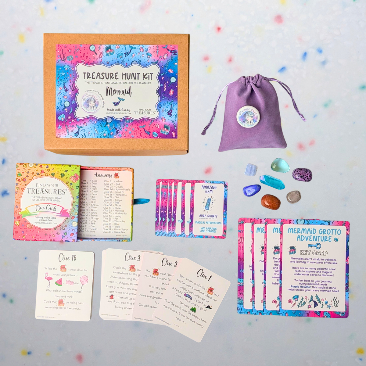 Mermaid Treasure Hunt Kit