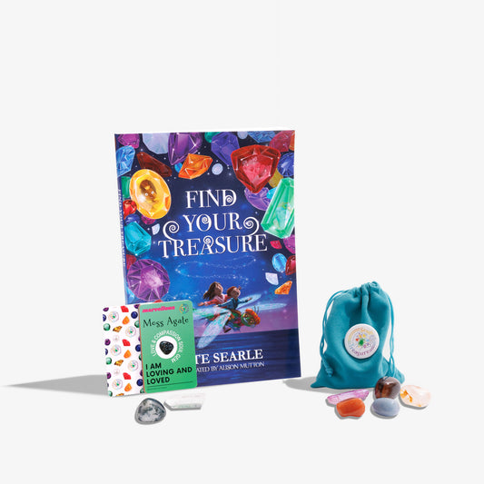 Find Your Treasure Book & Gemstone Bundle