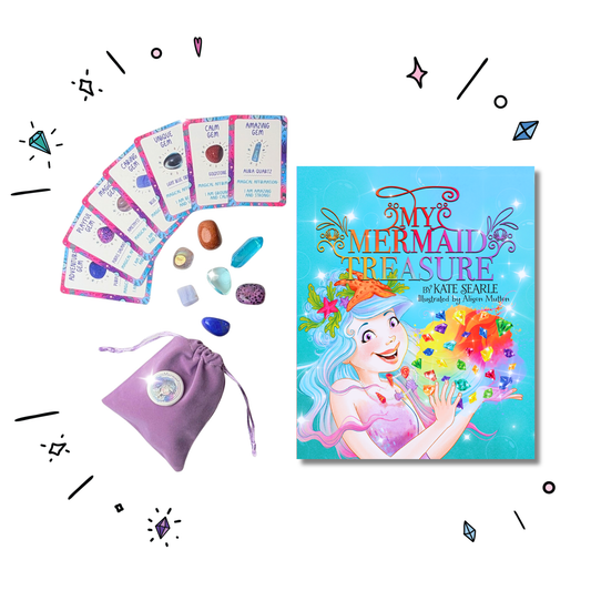 My Mermaid Treasure Book & Gemstone Kit